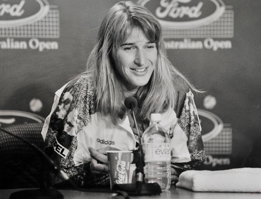 Germany's Steffi Graf's taly of 22 grand slam wins included four Australian Open crowns. Picture: BILL HAWKING 