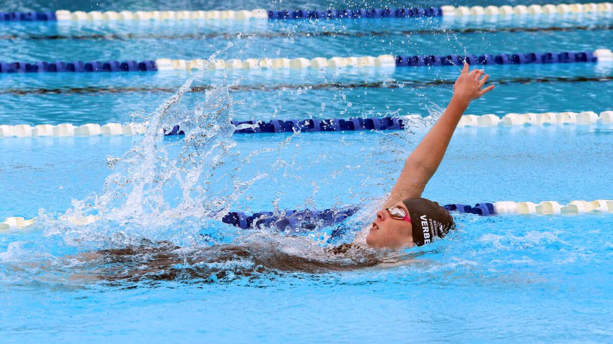 WATER FLIES: Kiara Verbeek excelled in all four disciplines at the Country All-Junior Qualifying meet at Bendigo East swimming pool.  
