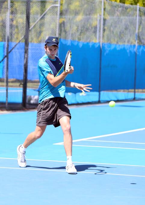 FINE FORM: Sam McHarg won all three sets he contested in the latest round of the Bendigo Tennis Association's premier league action. 