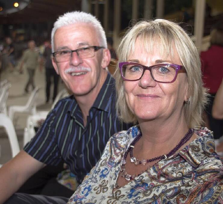 Neil Dyson and Maree Stanley at the women.i.s.e. function held at Saturday's women's night at the Bendigo International Madison carnival. Picture: dionjelbartphotography