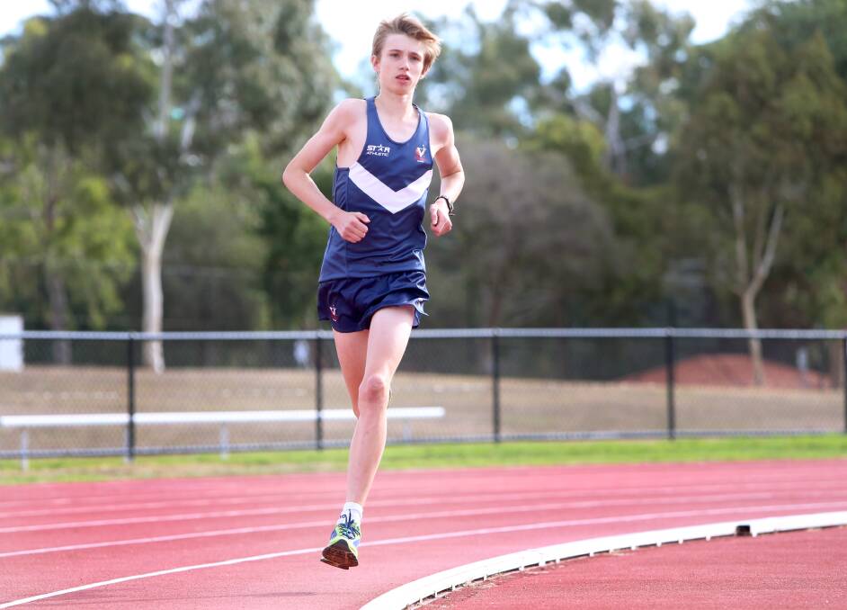 RUNNING ON: Talented athlete Matt Heislers from Bendigo is in Victoria's team to contest the School Sport Australia triathlon championships. Picture: GLENN DANIELS 