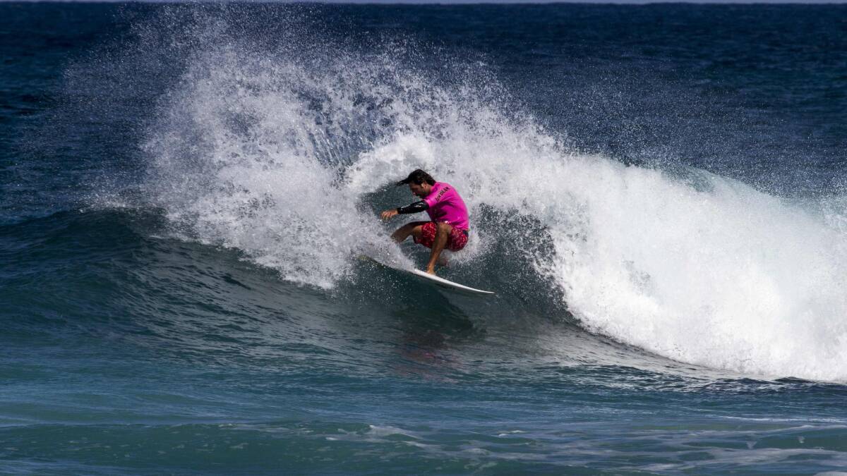 Dino Adrian was hoping to win a place in the Margaret River Pro through the trials event. Photo: Global Surftag