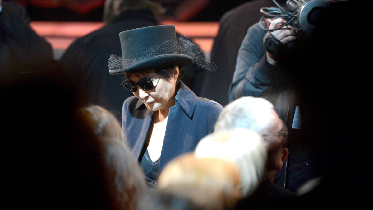 Yoko Ono attends the 56th GRAMMY Awards at Staples Center on January 26, 2014 in Los Angeles, California. Photo: GETTY IMAGES