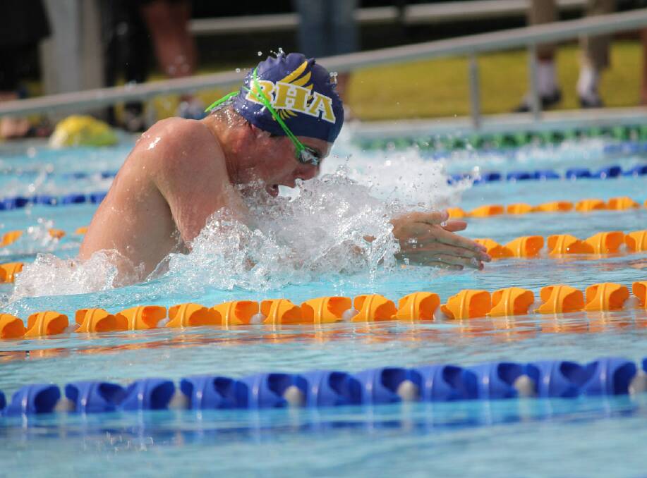 ACTION: Ryan Dessens in the 200m breaststroke. Pictures: SUPPLIED