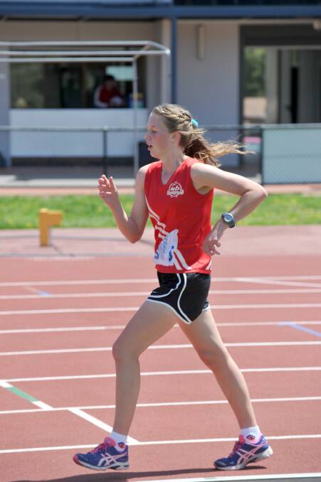 South Bendigo Athletics Club race walker Zoe Boldiston. Picture: JODIE DONNELLAN
