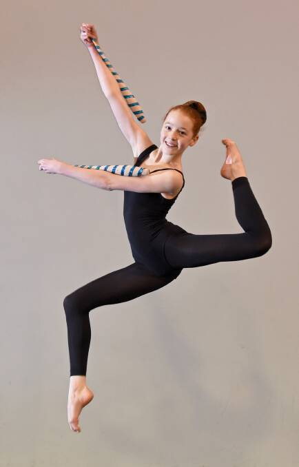 HIGH-FLYER: Isabel Rogers will compete for Victoria at the national calisthenics championships. Picture: JODIE DONNELLAN