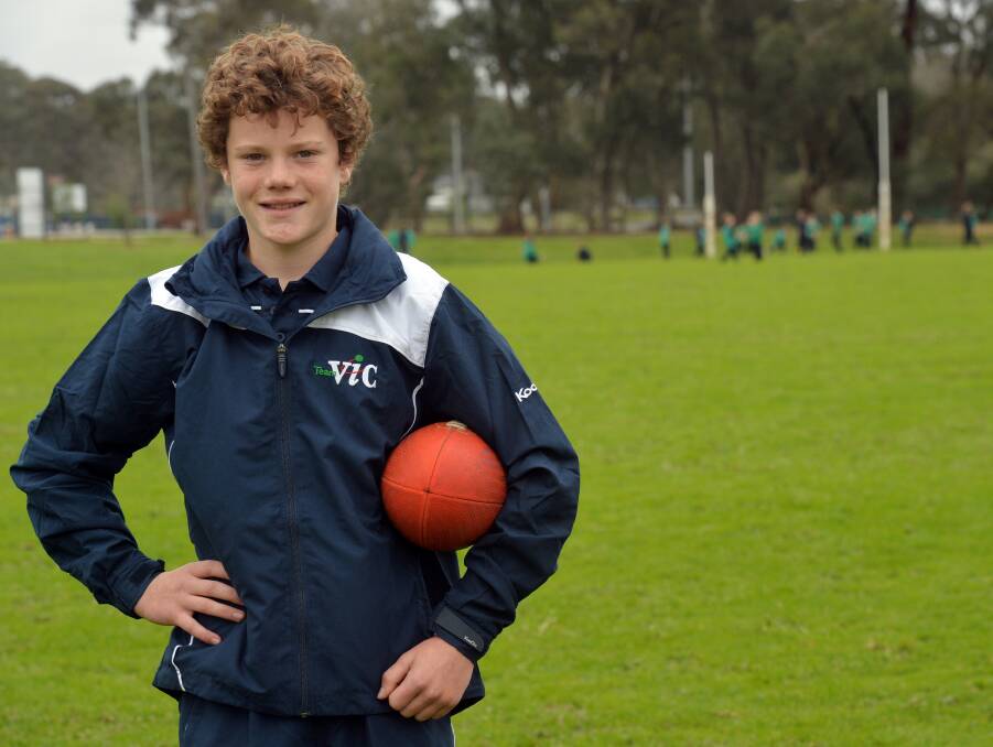 HONOUR: St Francis of the Fields Primary footballer Mason Wakefield will line up for Victoria. Picture: BRENDAN McCARTHY