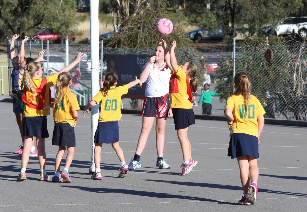 Netball action from Golden City in 2014. Picture: PETER WEAVING