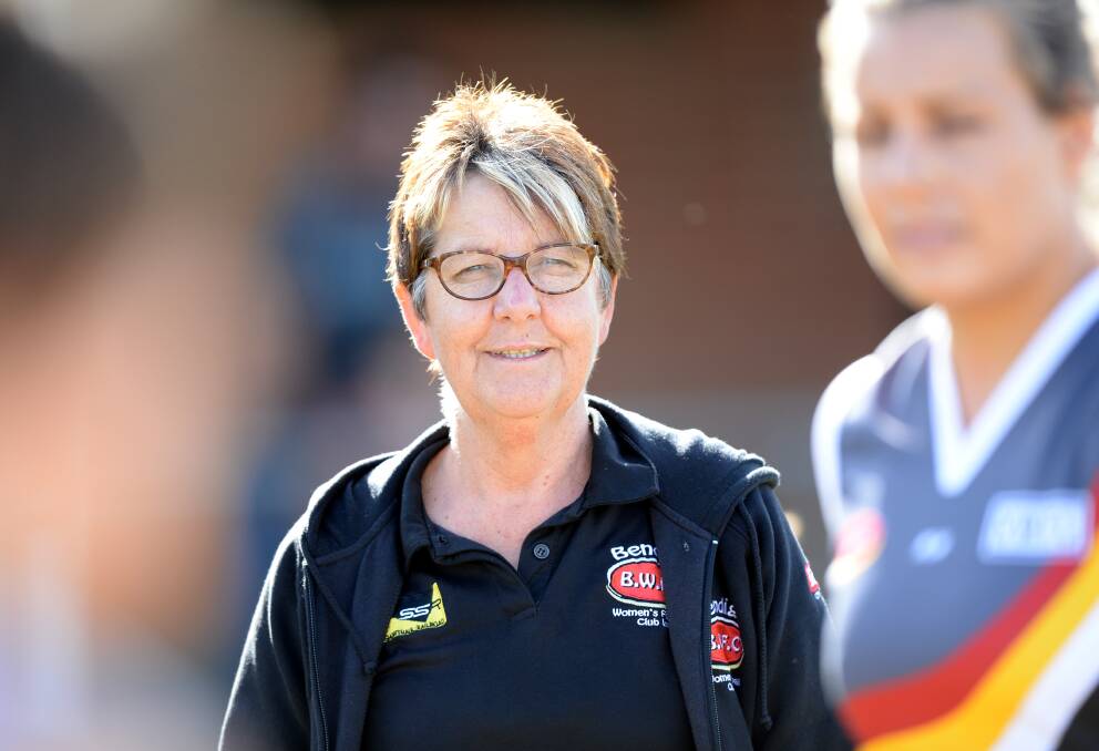 LEADER: Bendigo Thunder president Beth Taylor gets a kick out of being involved in women's football at club level and further afield. Picture: GLENN DANIELS