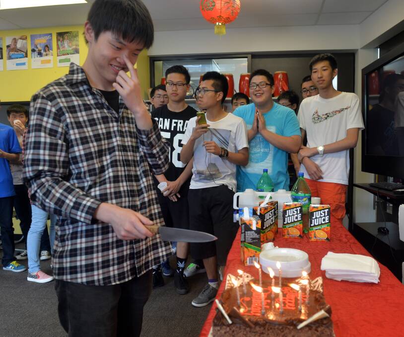 HAPPY RETURNS: Yilin Su celebrates his birthday. 
