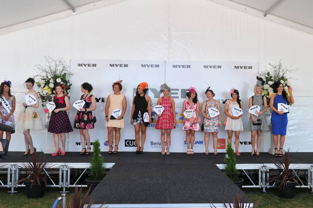 Myer Local Lady of the Day for the Myer Fashions on the Field at the Bendigo Cup. 
Picture: JIM ALDERSEY
