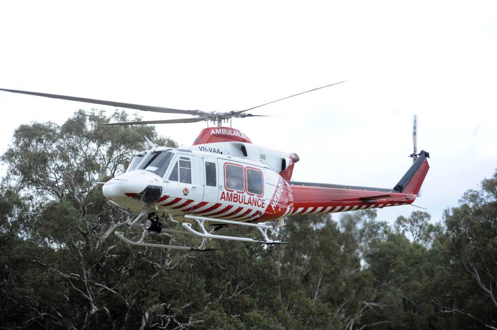 Man airlifted after crash at Ravenswood