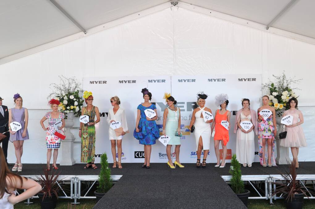 Myer Local Lady of the Day for the Myer Fashions on the Field at the Bendigo Cup. 
Picture: JIM ALDERSEY
