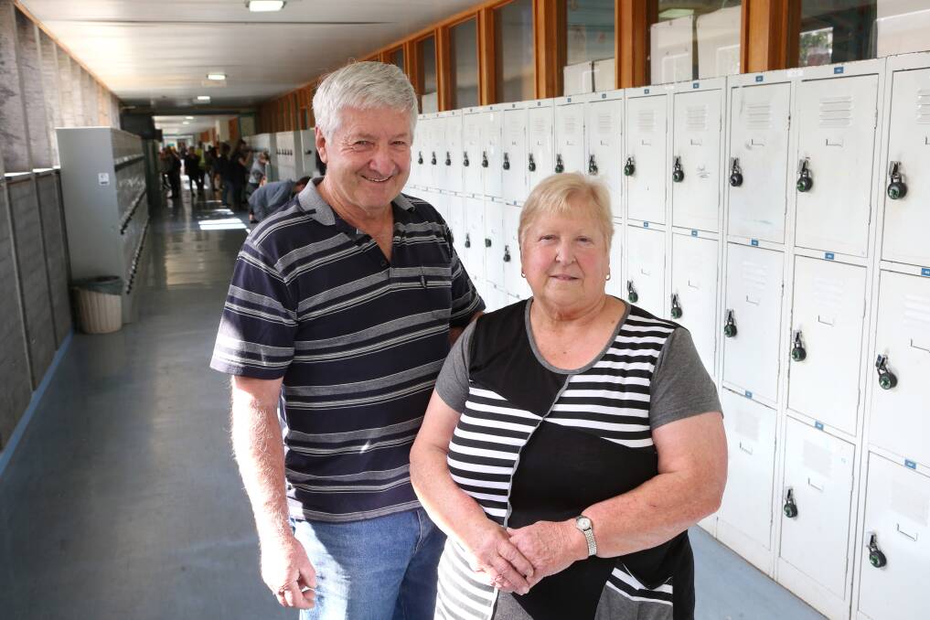 FAMILIAR FACES: Gerry and Carol Smith are retiring from Bendigo Senior Secondary College after 37 and 23 years of service respectively. Picture: PETER WEAVING