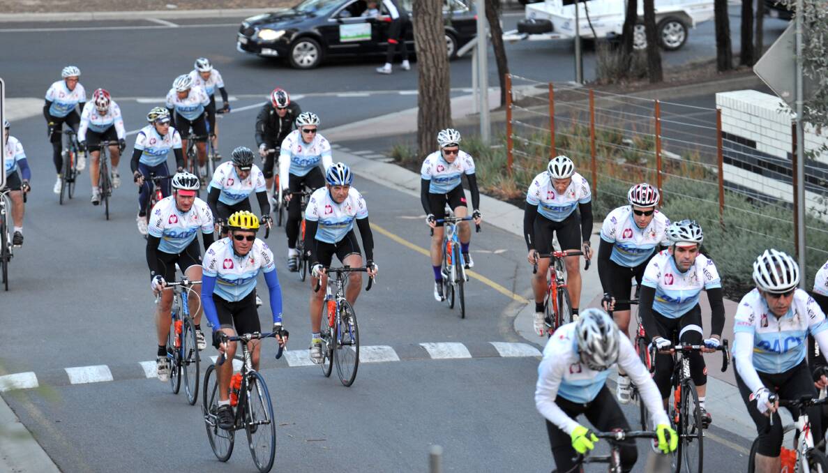RIDE: The cyclist were expected to arrive in Shepparton yesterday. 