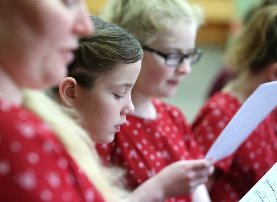 SWEET SOUNDS: Members of the Bendigo Youth Choir rehearse every Wednesday at St Andrew's Uniting Church. 