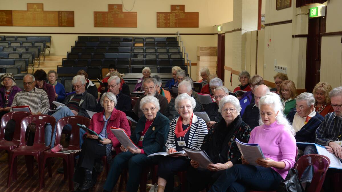 REHEARSAL: Choir members rehearsing for the end-of-year concert. Picture: JIM ALDERSEY 