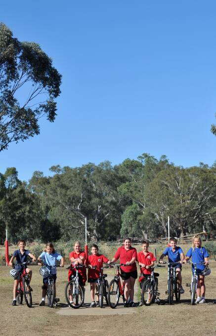 RIDE ALONG: White Hills, Epsom, Huntly Primary School students on their bikes.