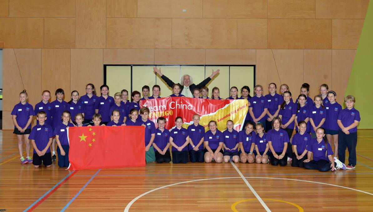 ADVENTURE: City of Greater Bendigo councillor Rod Fyffe with Bendigo students who will travel to China next week. Picture: BILL CONROY
