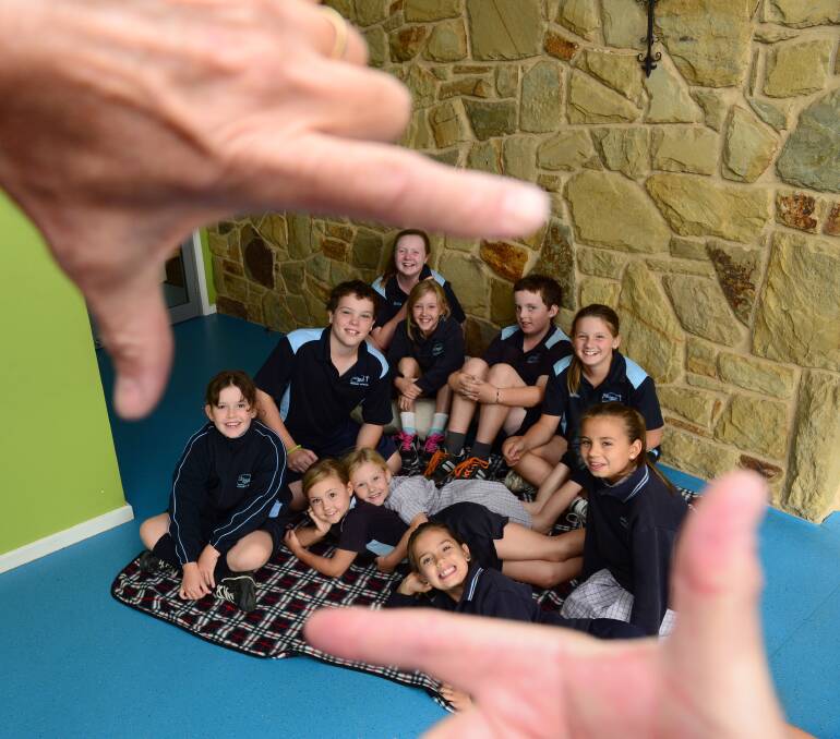 MOVIE TIME: Holy Rosary Primary School students are excited. Picture: JIM ALDERSEY