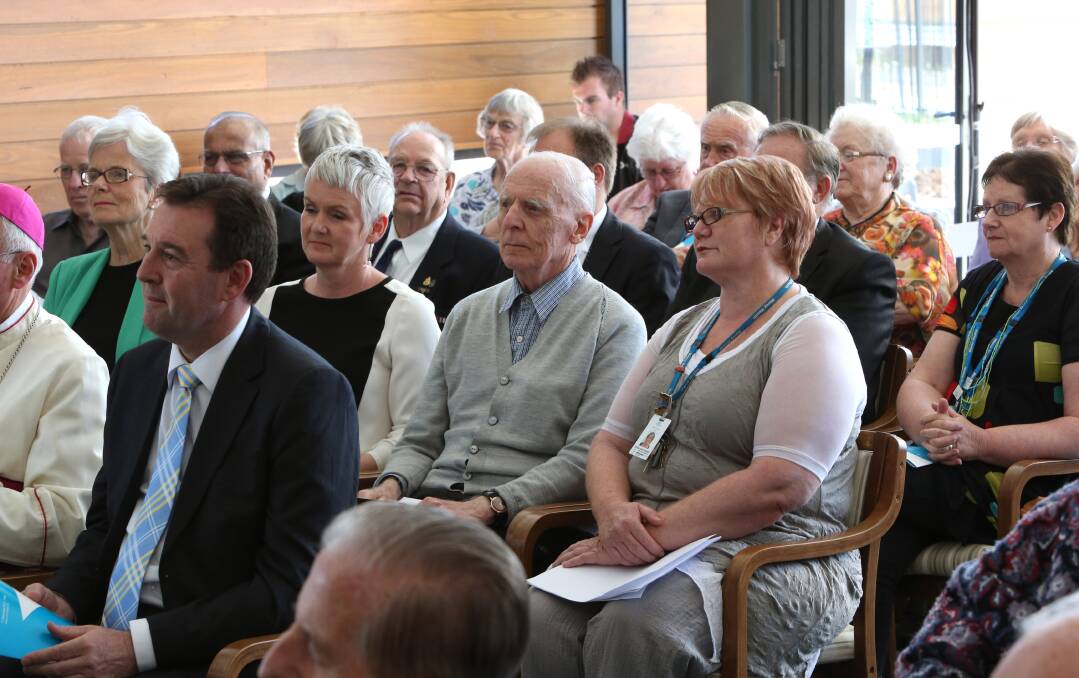 The new chapel filled with guests and residents. Picture: PETER WEAVING