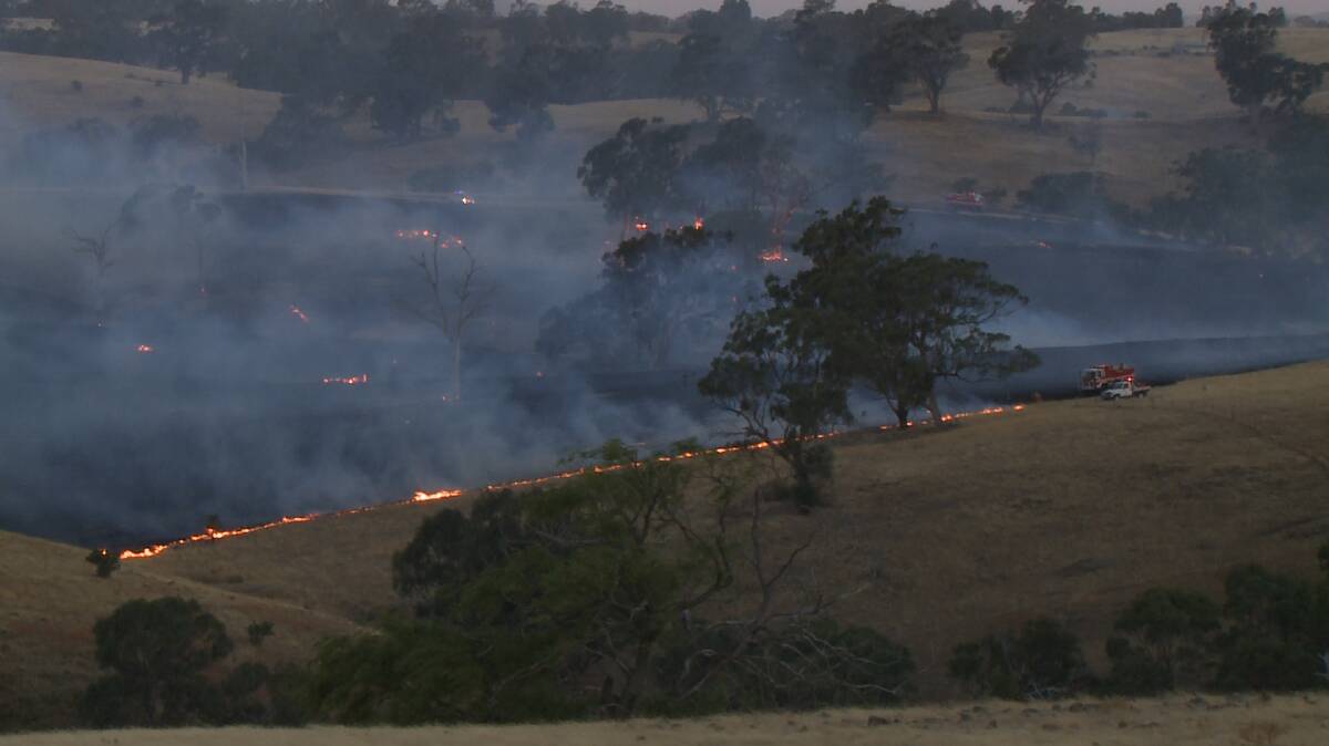 The scene of the fire near Redesdale. Picture: JULIAN FISHER