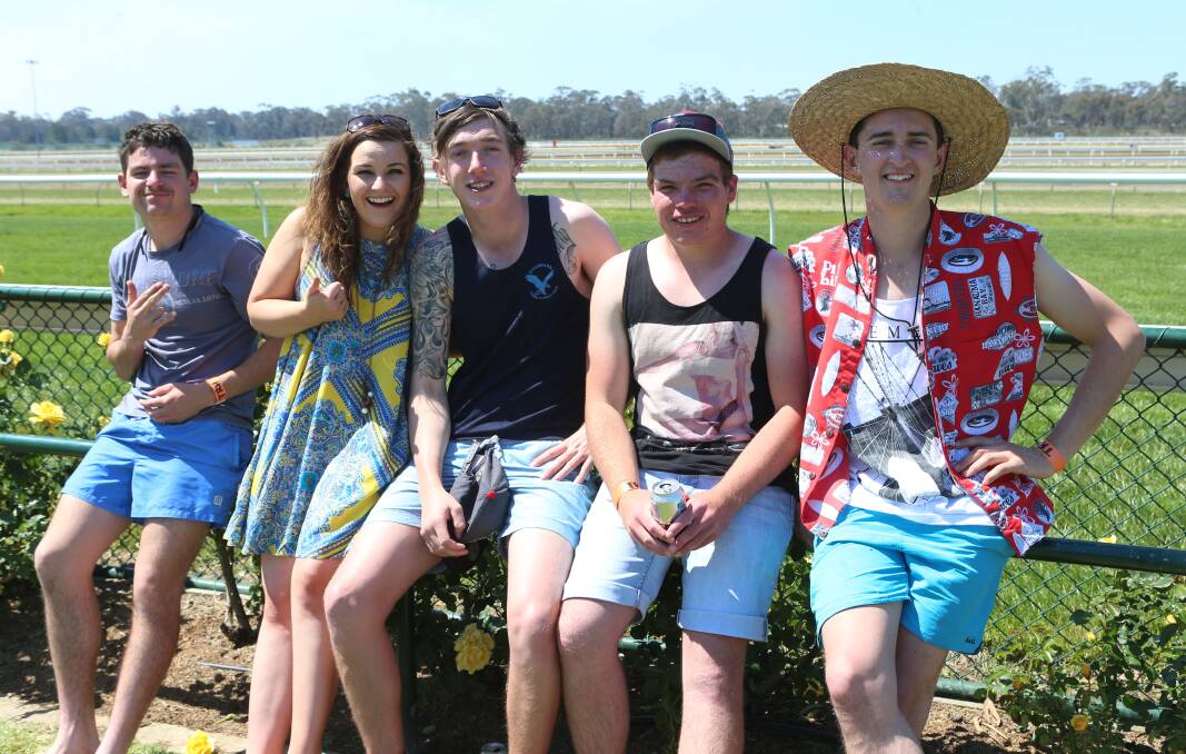 Cameron Last, Grace Tranter, Jack Connell, Damon Quinn and Mitch Buckner. Picture: PETER WEAVING
