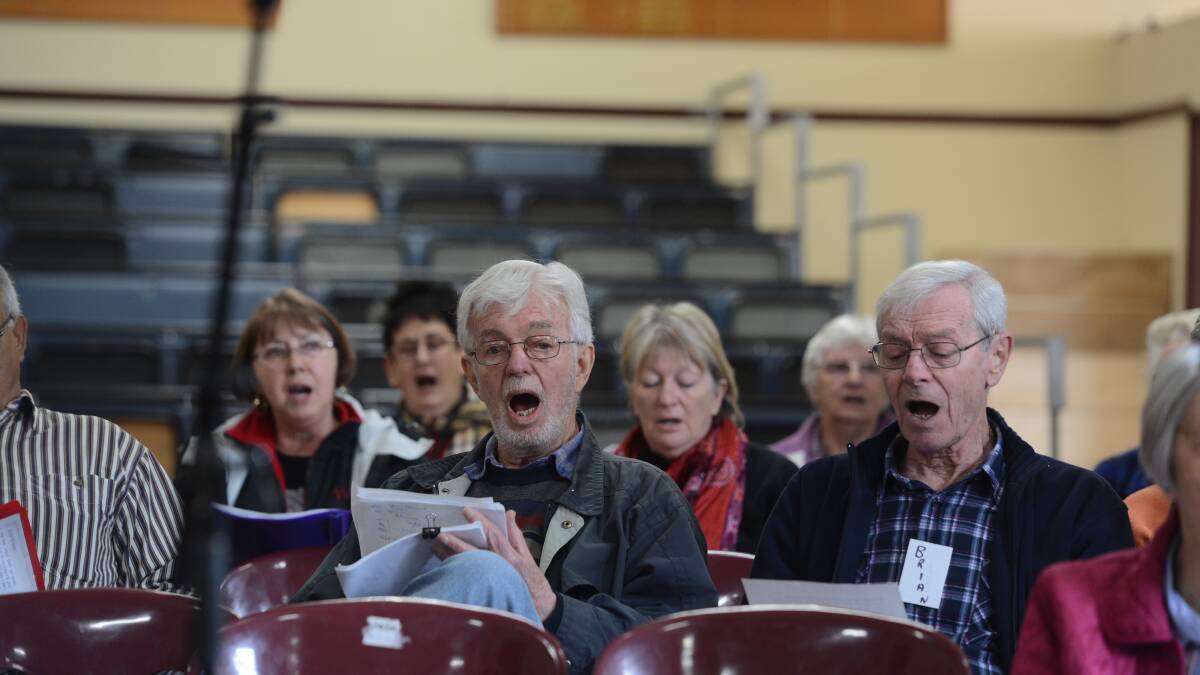 REHEARSAL: Choir members rehearsing for the end-of-year concert. Picture: JIM ALDERSEY 