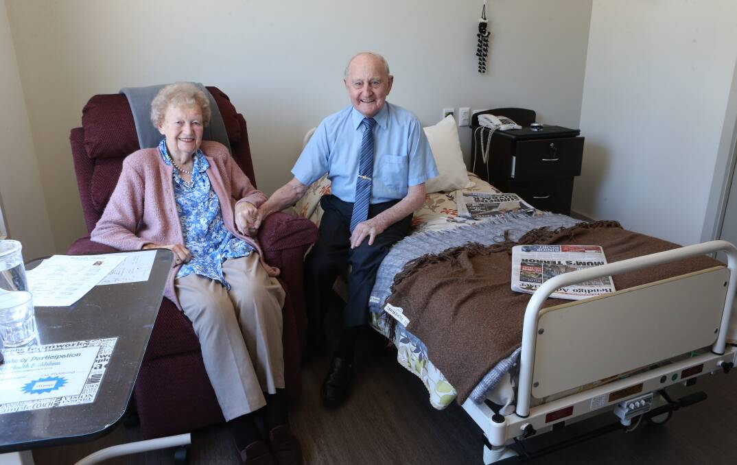 Residents Marie and Les Pickering. Picture: PETER WEAVING