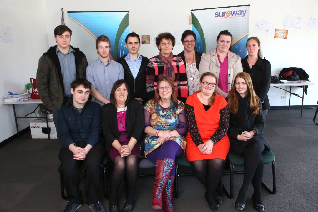 TRAINED: Facilitator Jane Williams and the graduates at a ceremony on Wednesday.  Picture: PETER WEAVING