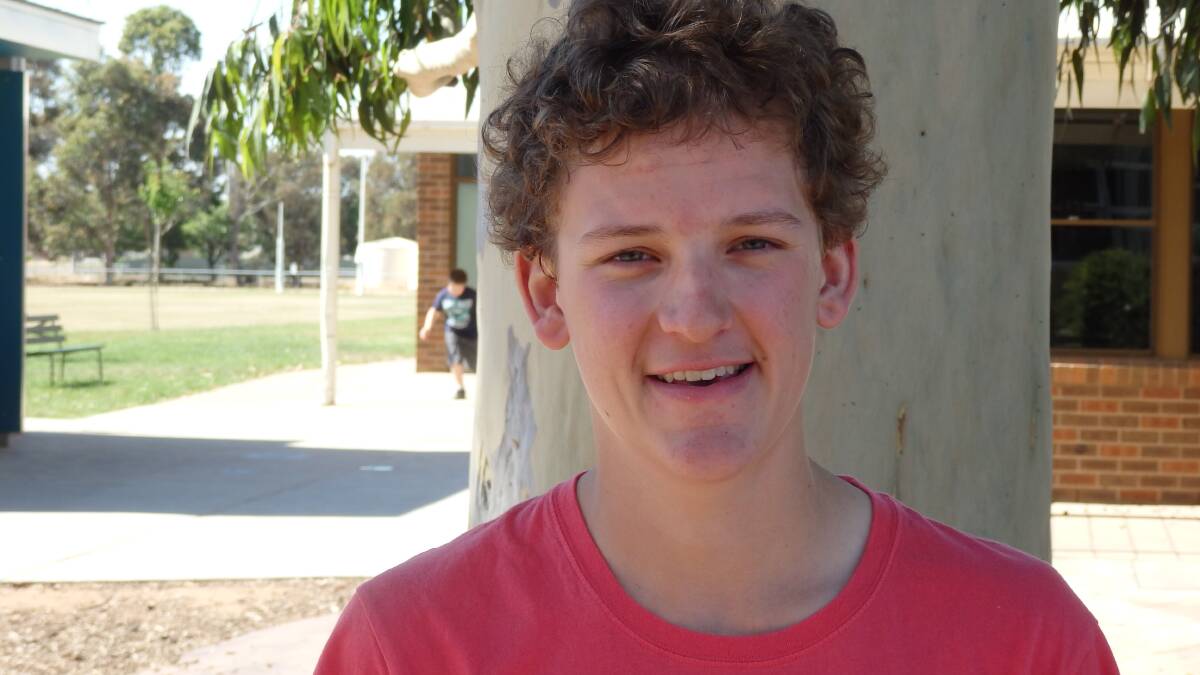Charlton College dux student Mathew Peverill with 95.3. Picture: SUPPLIED