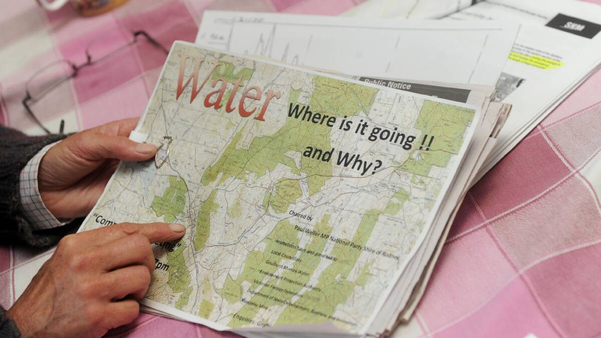 DATA: A water catchment map of the area.