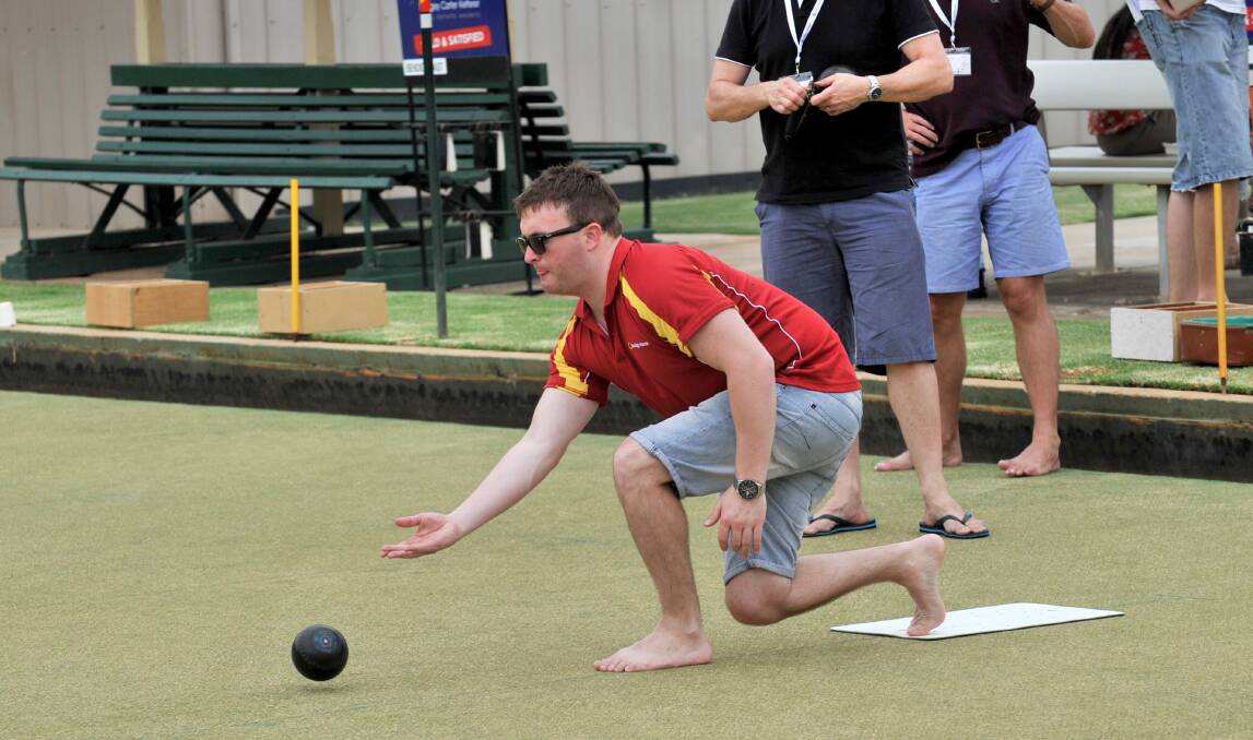 Nick McGrath from Bendigo and Adelaide Bank. Grant Thornton accountants conference- Lawn bowls at Bendigo East lawn bowling club. Picture: JODIE DONNELLAN 
