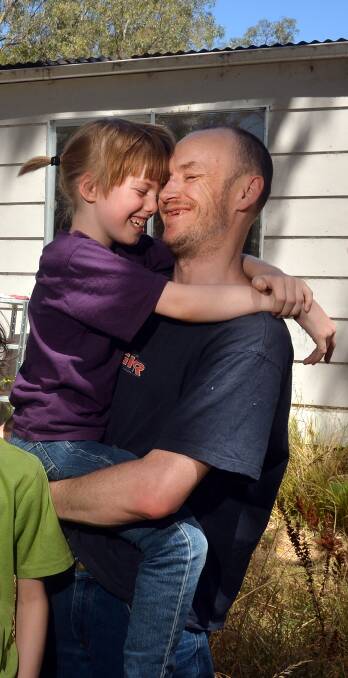 IMPORTANT:  Medical marijuana has helped Tara, 8, pictured with dad David O'Connell. 