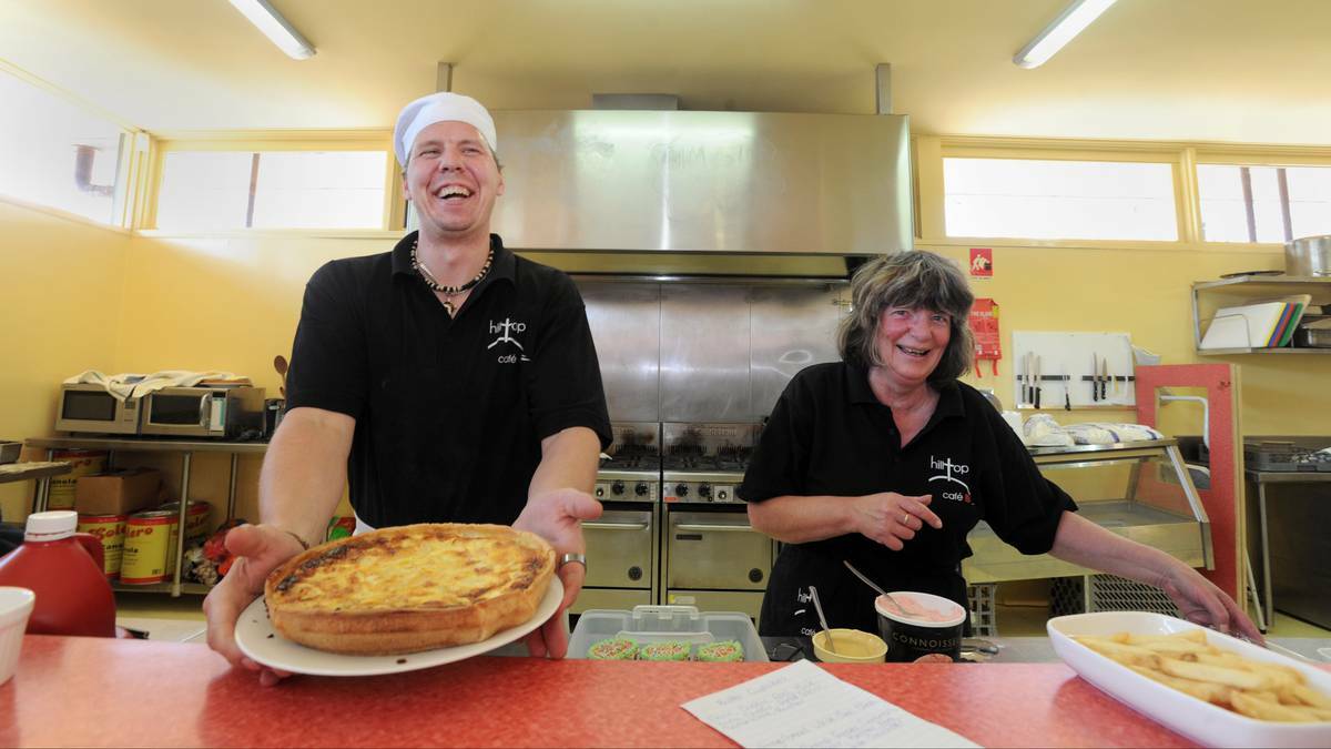 CRUCIAL: These two volunteers are some of many helpers who help keep the community lunch going. Picture: JODIE DONNELLAN