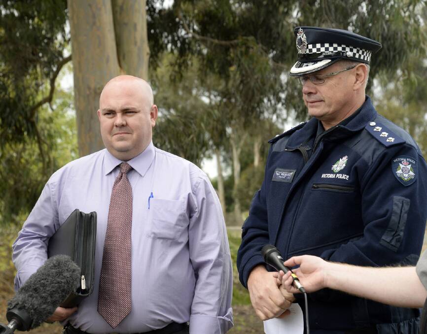 APPEAL: Detective Senior Constable Andrew Bowen and Inspector Paul Margetts have appealed for information to help identify a man involved in an attempted sexual assault in Echuca. Picture: RIVERINE HERALD