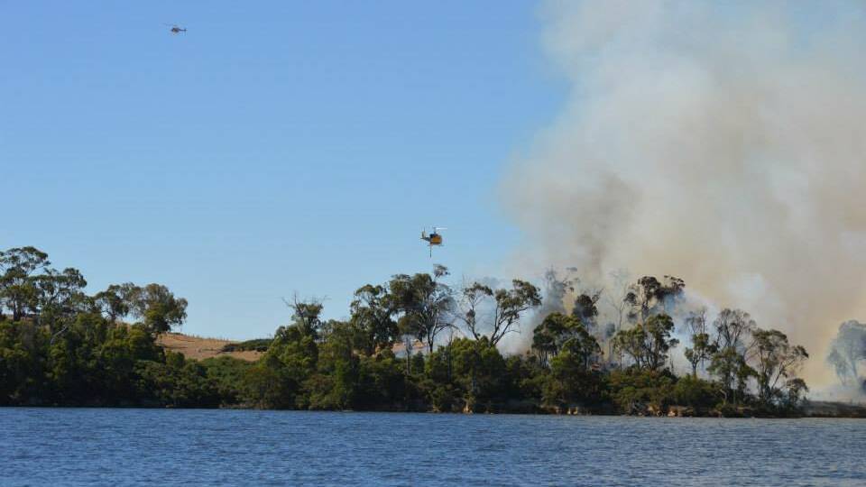 Firefighters on scene at the Kyneton fire yesterday. Picture: LINDY CHAPMAN
