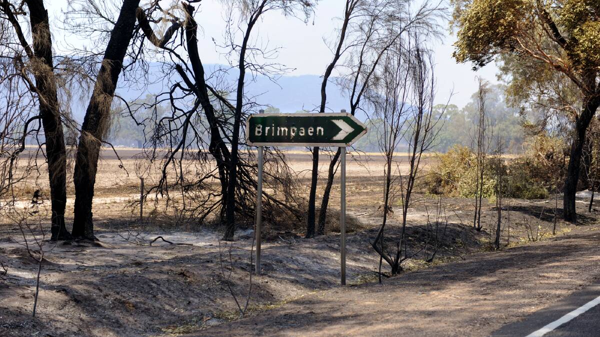 CHANGED LANDSCAPE: This sign points travellers towards Brimpaen on the Brimpaen-Laharum Road, south of Horsham. Picture: SAMANTHA CAMARRI, WIMMERA MAIL-TIMES