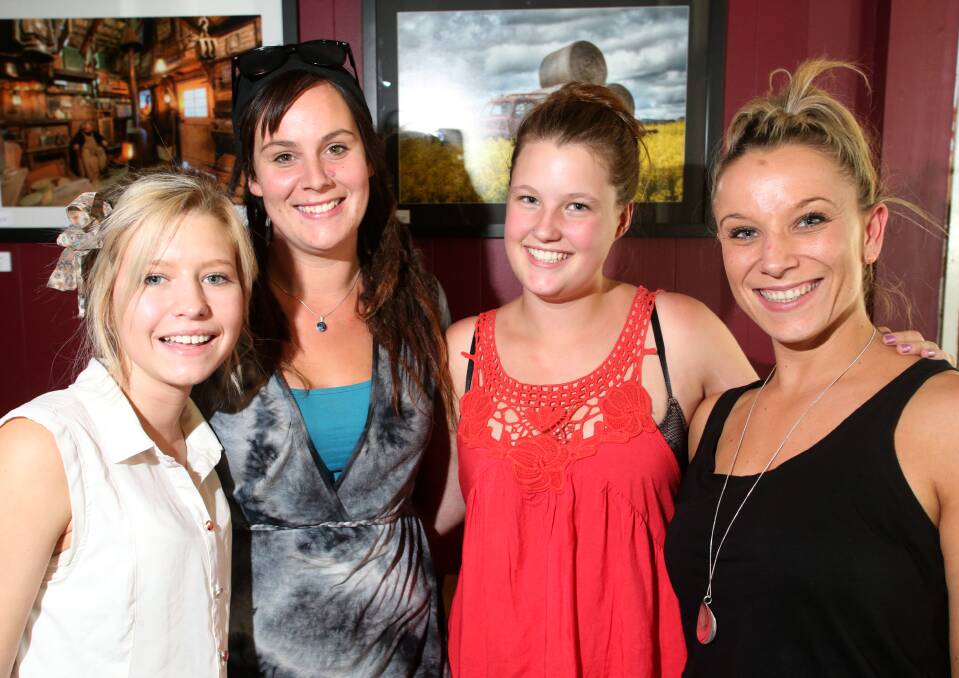 Summer Dixon, Shannon Bryan, Jade Verbaan, Rachael Robinson at The Subtle Eye Cafe. Photo: GLENN DANIELS
