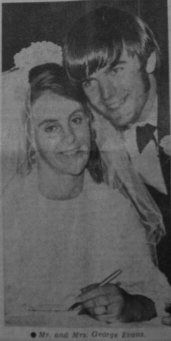 Shirley Pitson and George Evans were married at St Paul's Church of England.
