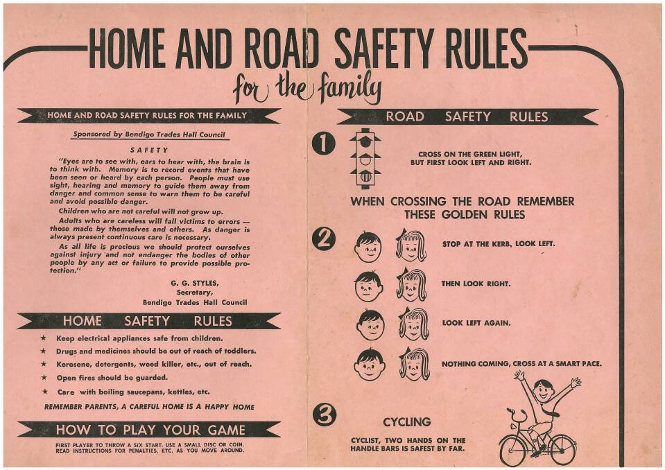 Home safety rules game about the 1960s

