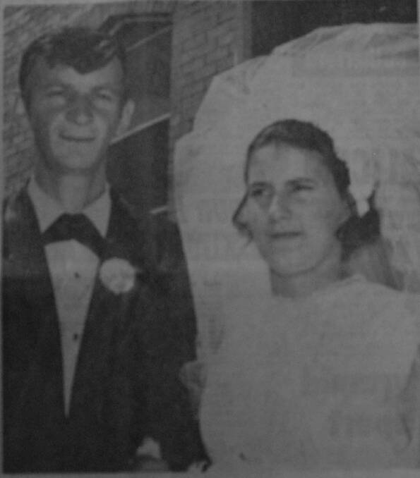 Jan Coppock and Maurice Pratt were married in St Therese's Church.
