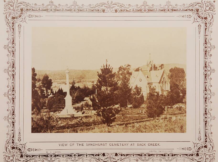 View of Sandhurst Cemetery at Back Creek, from Darren Wright collection