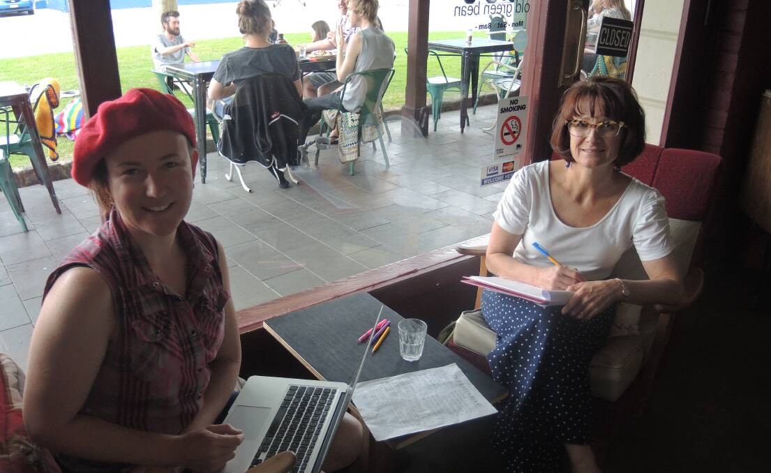 Lisa Farrante and Wendy Purcell at the Old Green Bean in Bendigo.