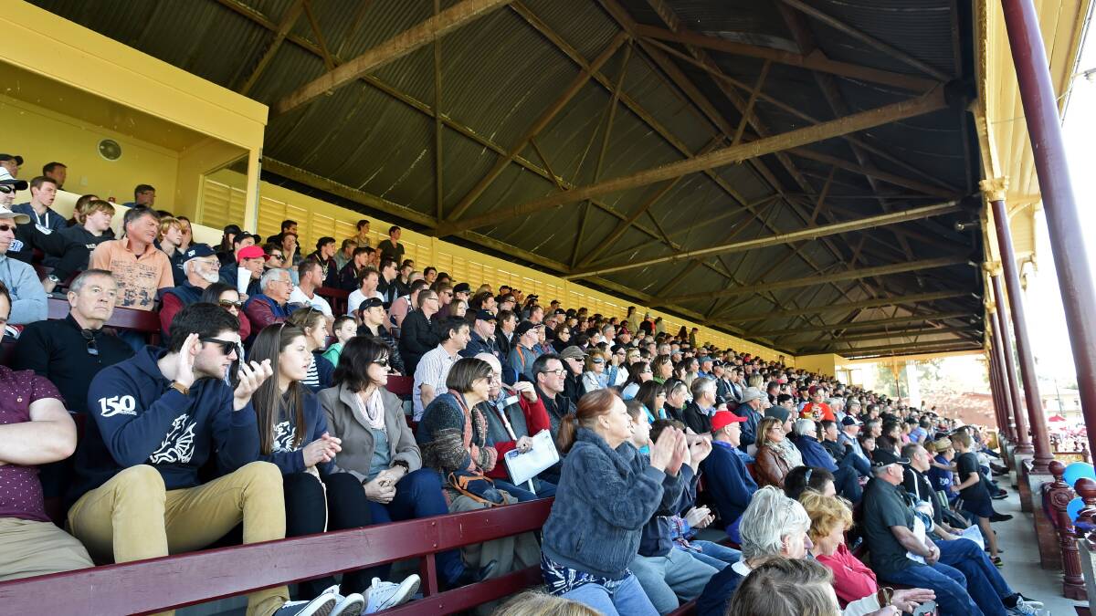 Some of the crowd at yesterday's BFNL grand final. Picture: JODIE DONNELLAN 
