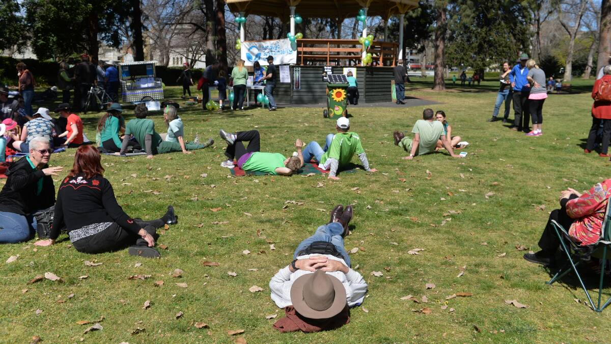 Residents in Bendigo and Castlemaine joined thousands of others around the world as part of a day of action. Pictures: BRENDAN McCARTHY