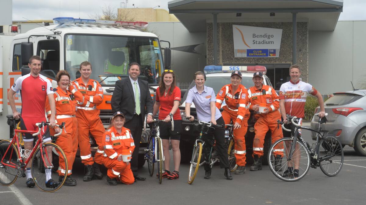Members of the Bendigo SES unit are gearing up for the Tour de Beechworth Bakery next month.