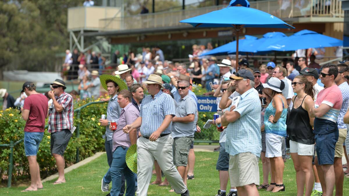 Some of the crowd at the Marong Cup today. Picture: BILL CONROY