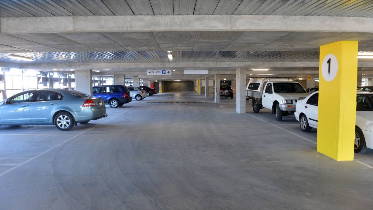 High rise: The Edward St carpark shortly after it was built in July 2012. Picture: BRENDAN McCARTHY