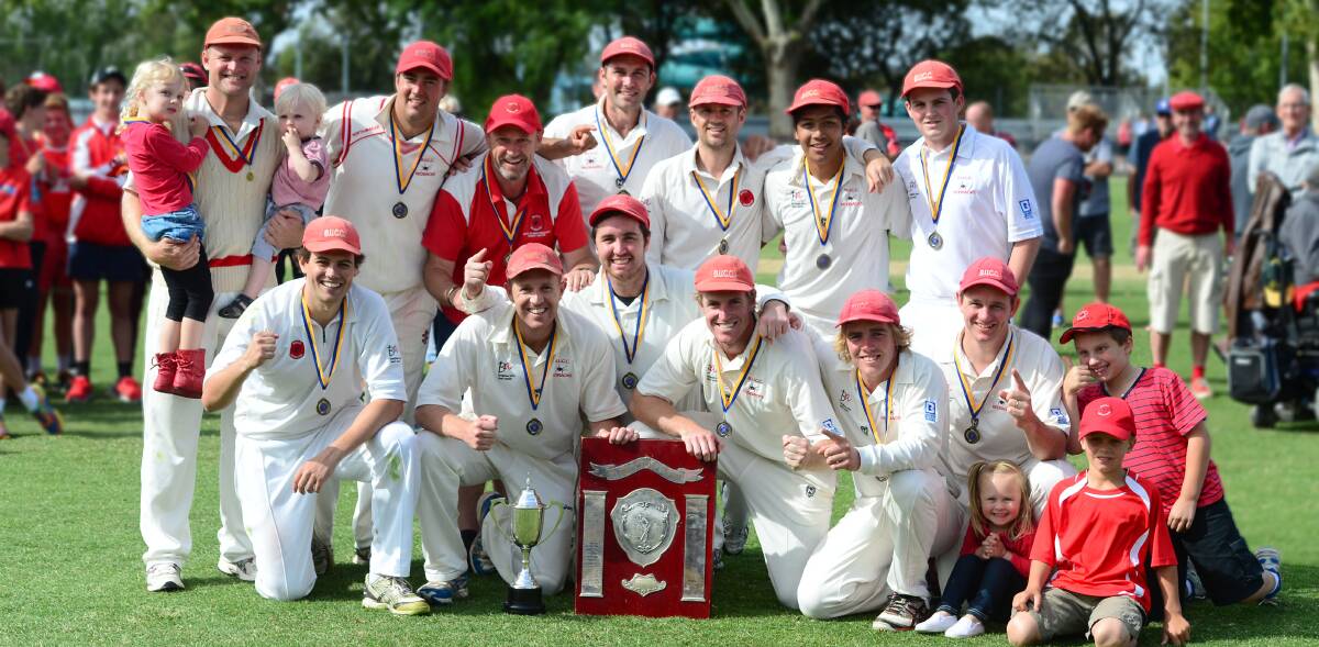 PREMIERS: Bendigo United's team that beat Golden Square by 164 runs in the grand final at the QEO. Picture: LIZ FLEMING